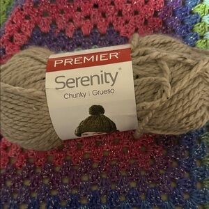 Premier Serenity Chunky in Color Taupe, Acrylic/Viscose